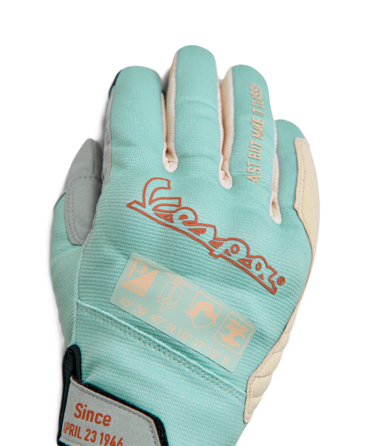 Guantes Vespa turquesa DEC