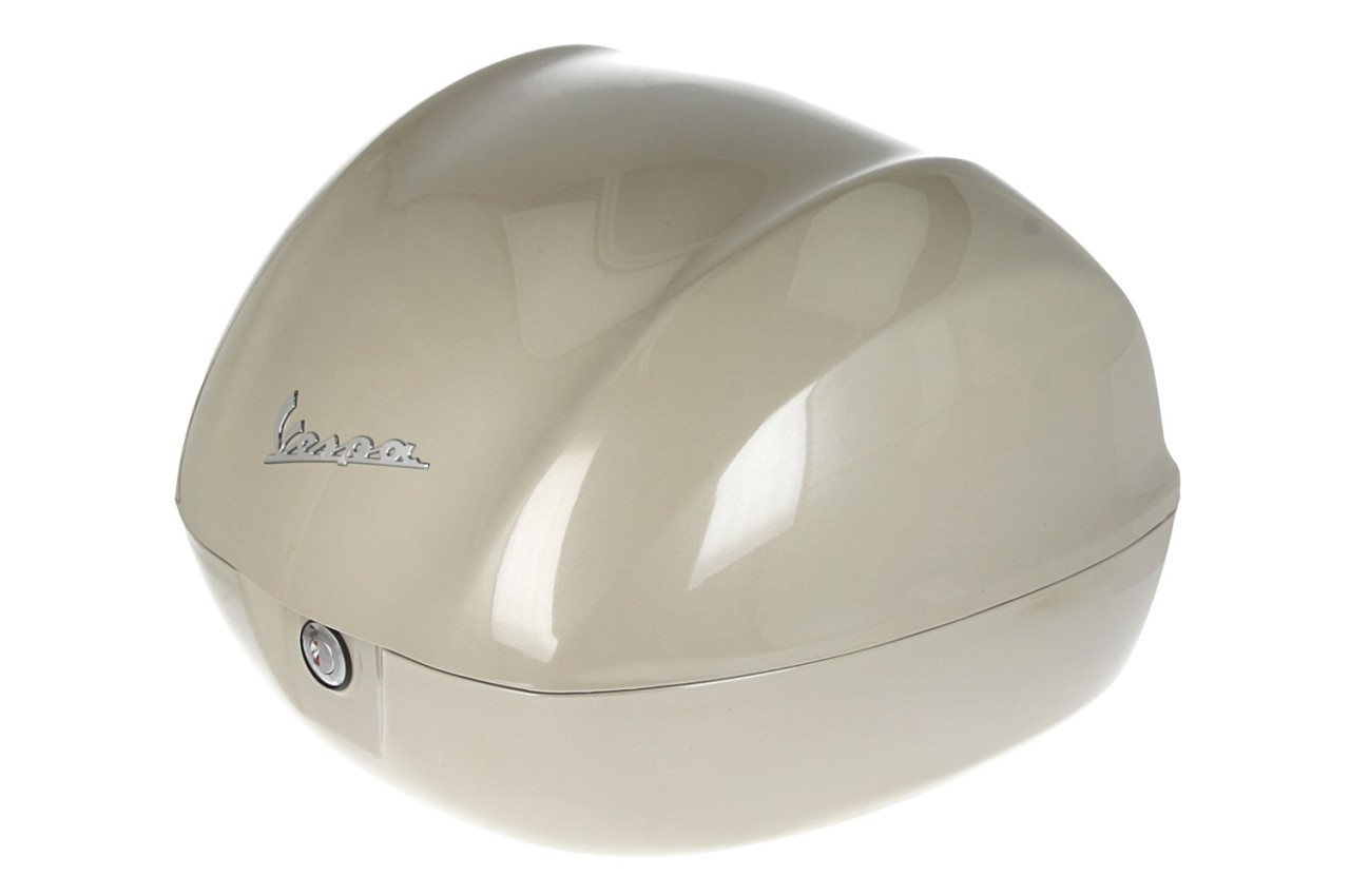 Baúl original de 32 l, color beige, modelo Q01, sin respaldo