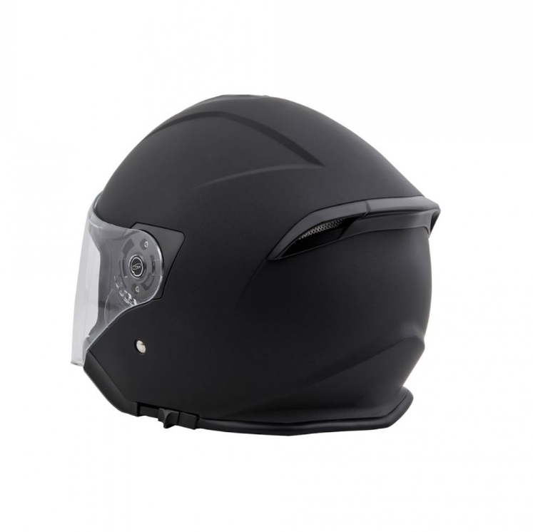 Casco jet Piaggio PFJ negro, mate