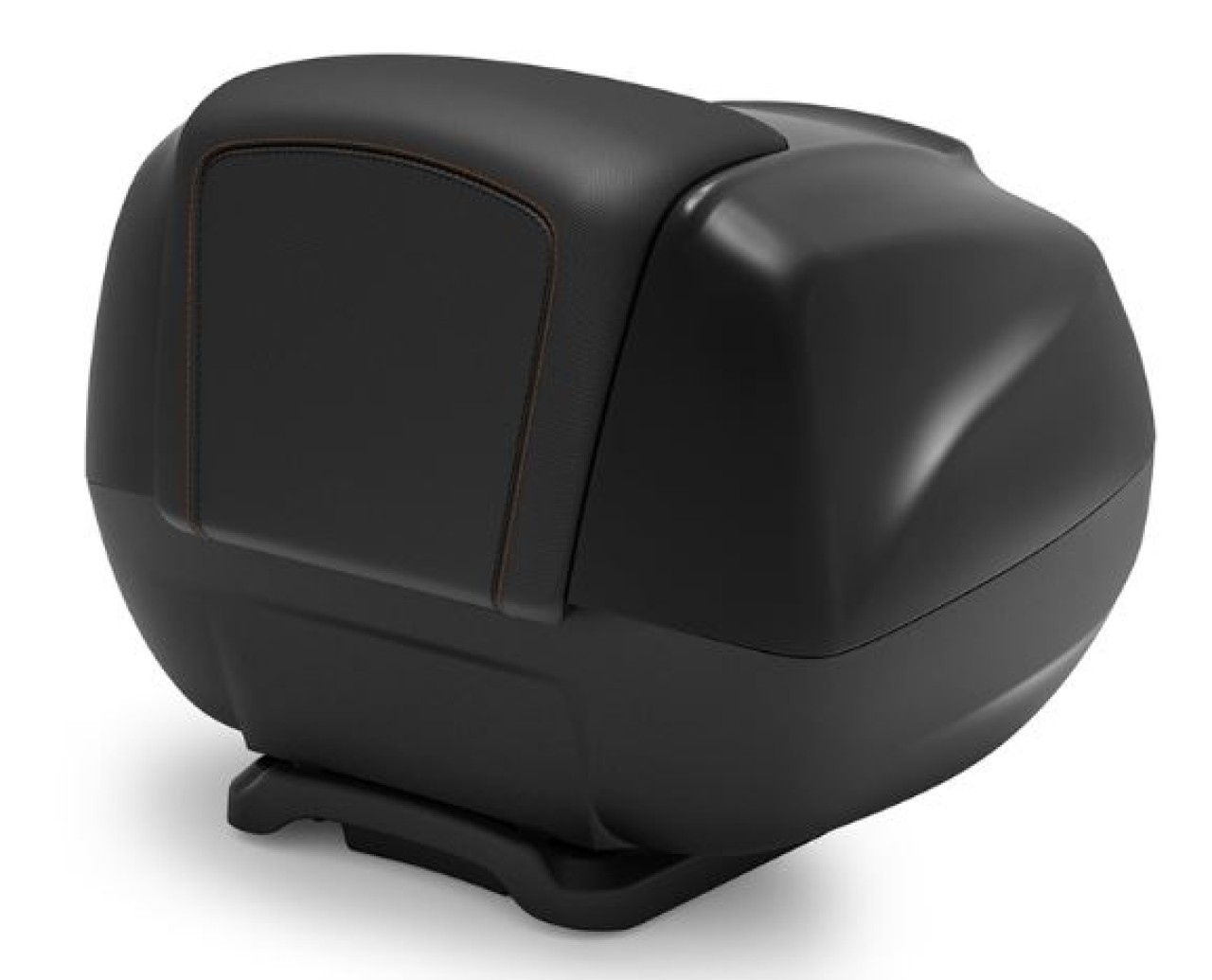 Maleta trasera de 37 l con respaldo para Piaggio MP3 HPE 530 Exclusive Maxi /RST - negro mate 93/B