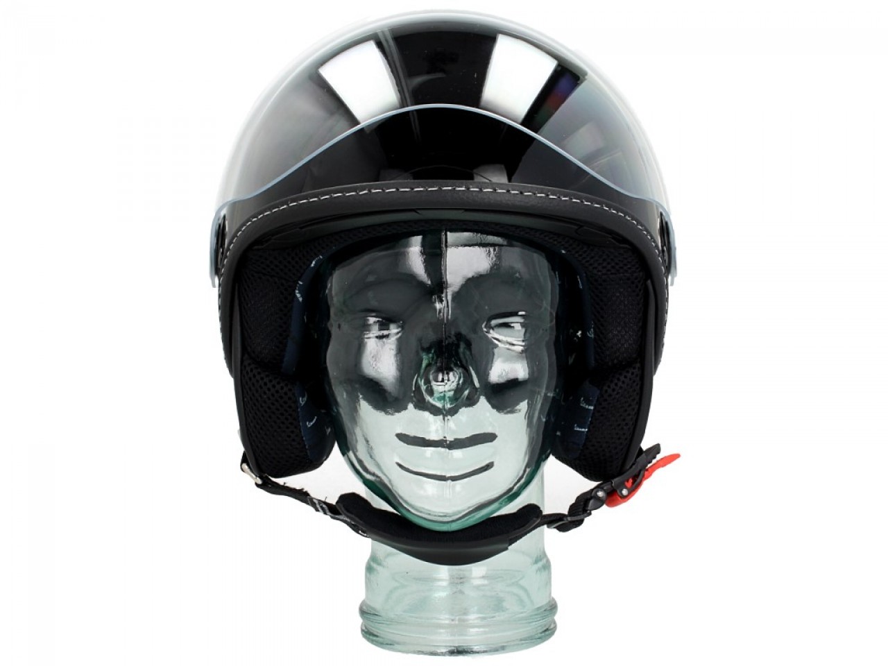 Casco Vespa jet Visera 3.0 negro talla XS