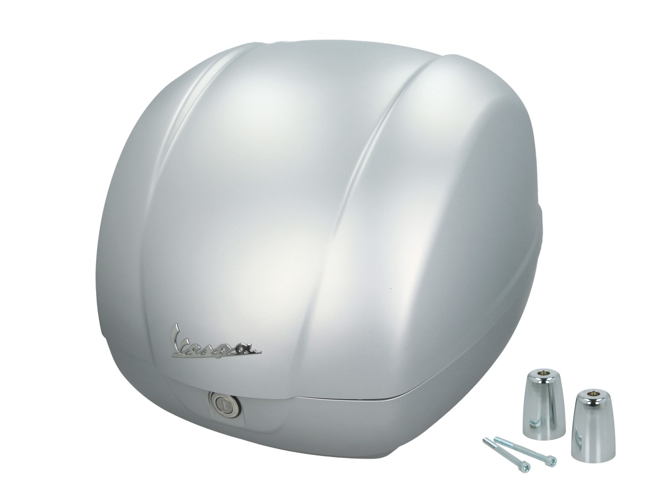 Baúl original de 36 litros en gris claro G23 para Vespa GTS 125/310 y GTV 310