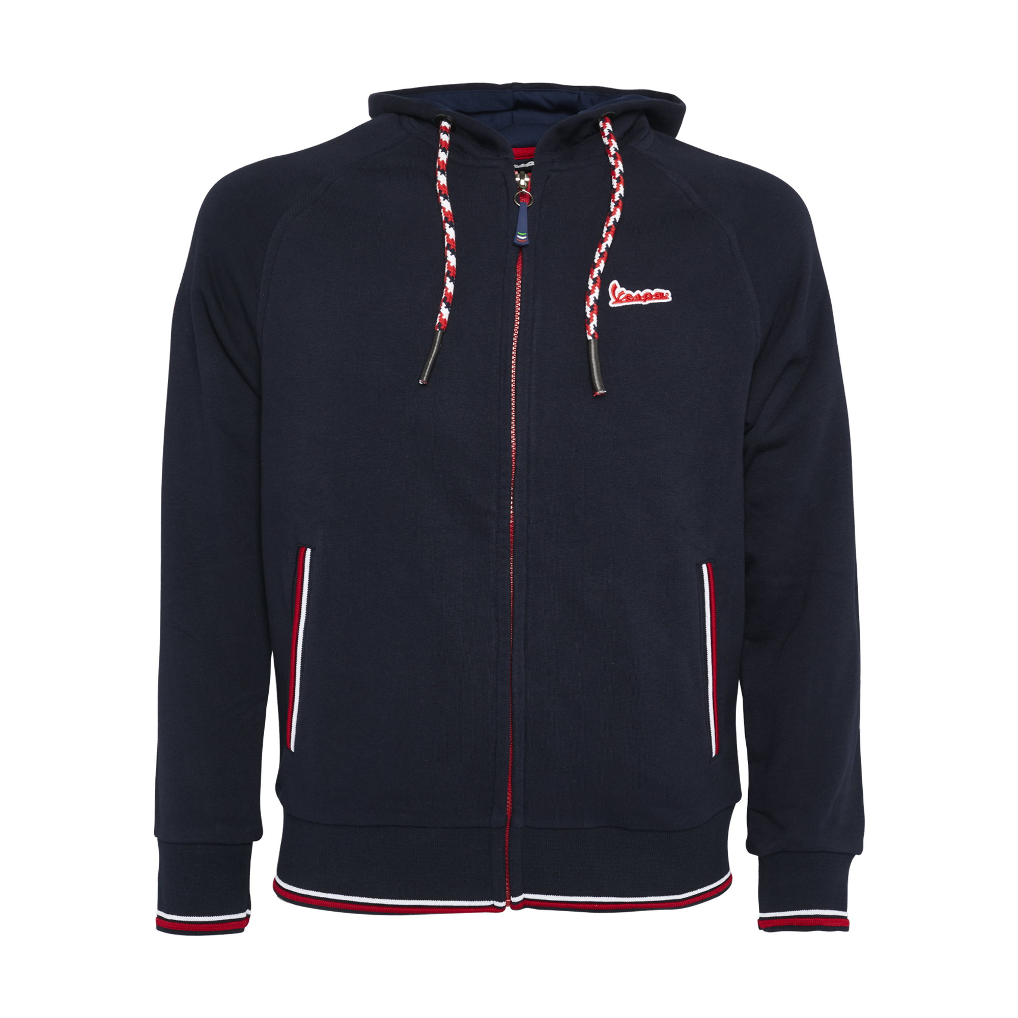 Vespa Sweat Shirt Chaqueta de algodón modernista hombres azul