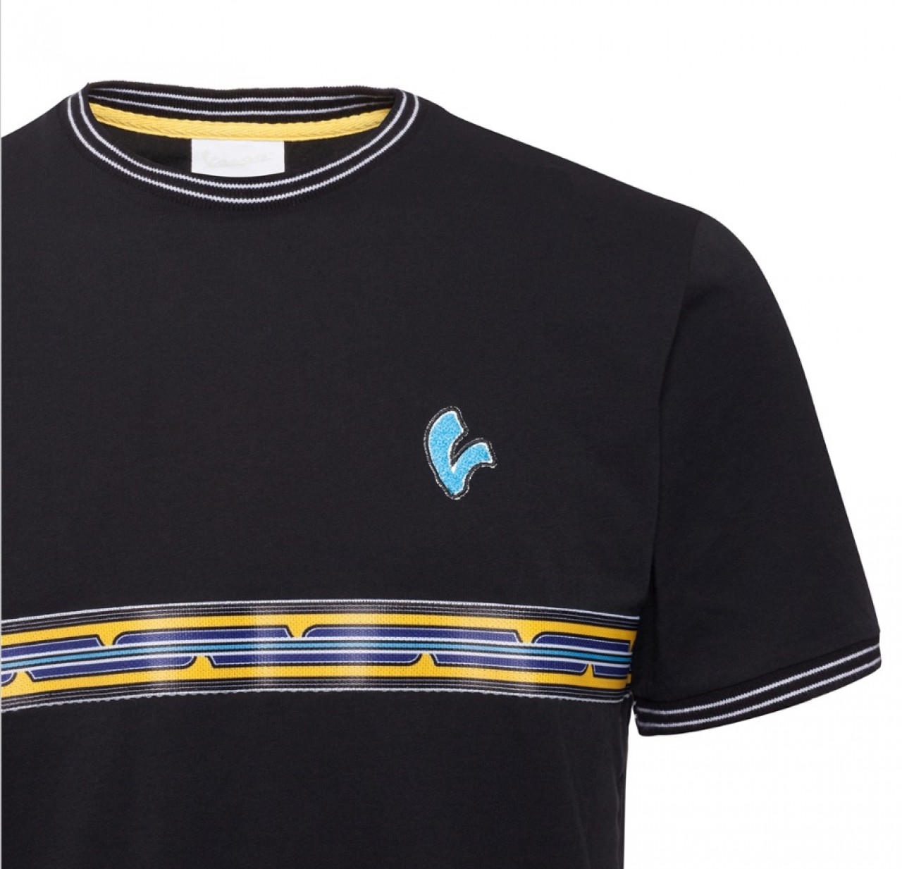 Camiseta Vespa Rayas en V Hombre
