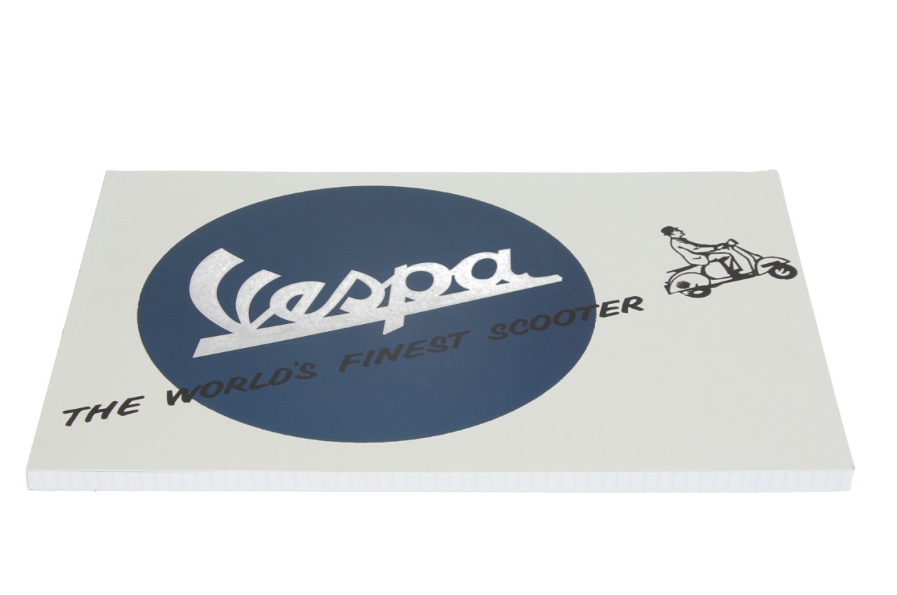 Bloc de notas Vespa DIN A4, logotipo Vespa