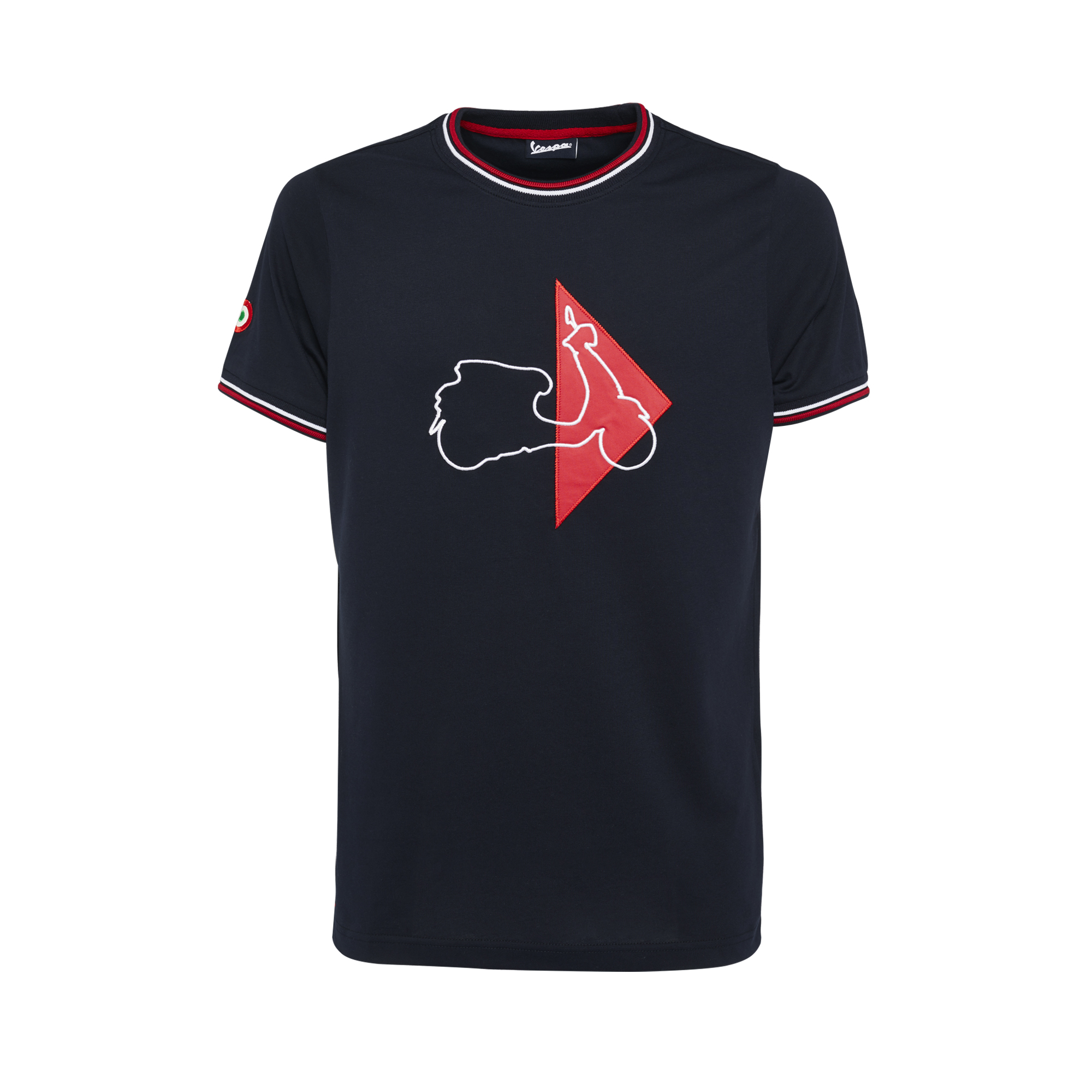 Camiseta Vespa Modernista hombre azul