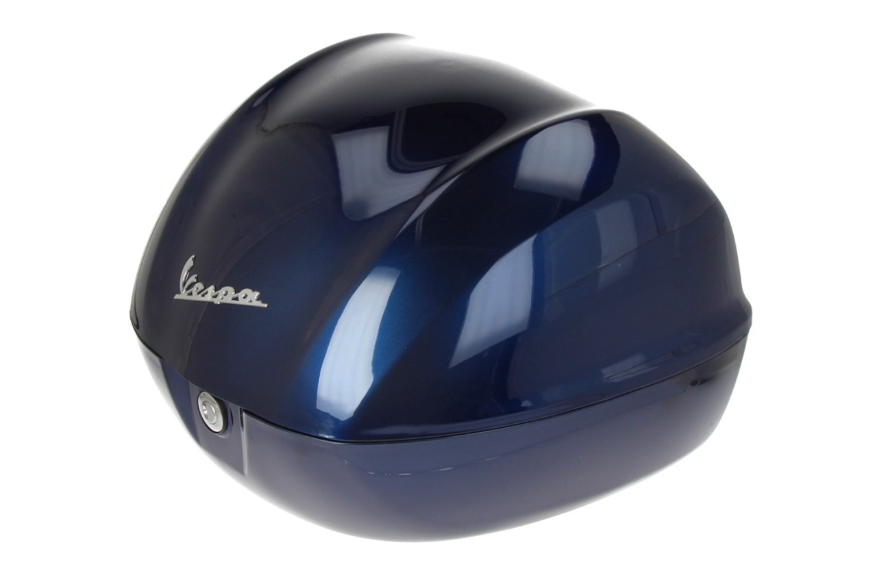 Vespa Baúl original de 32 l, azul oscuro, 289/A, sin respaldo