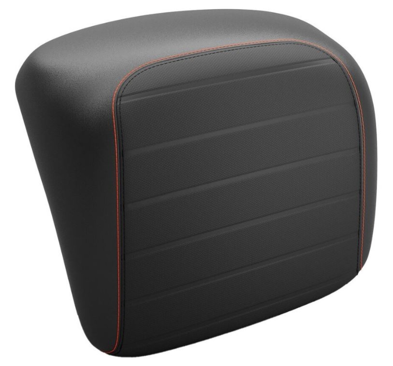 Respaldo original para baúl Vespa GTS/GTV - negro, costuras naranjas