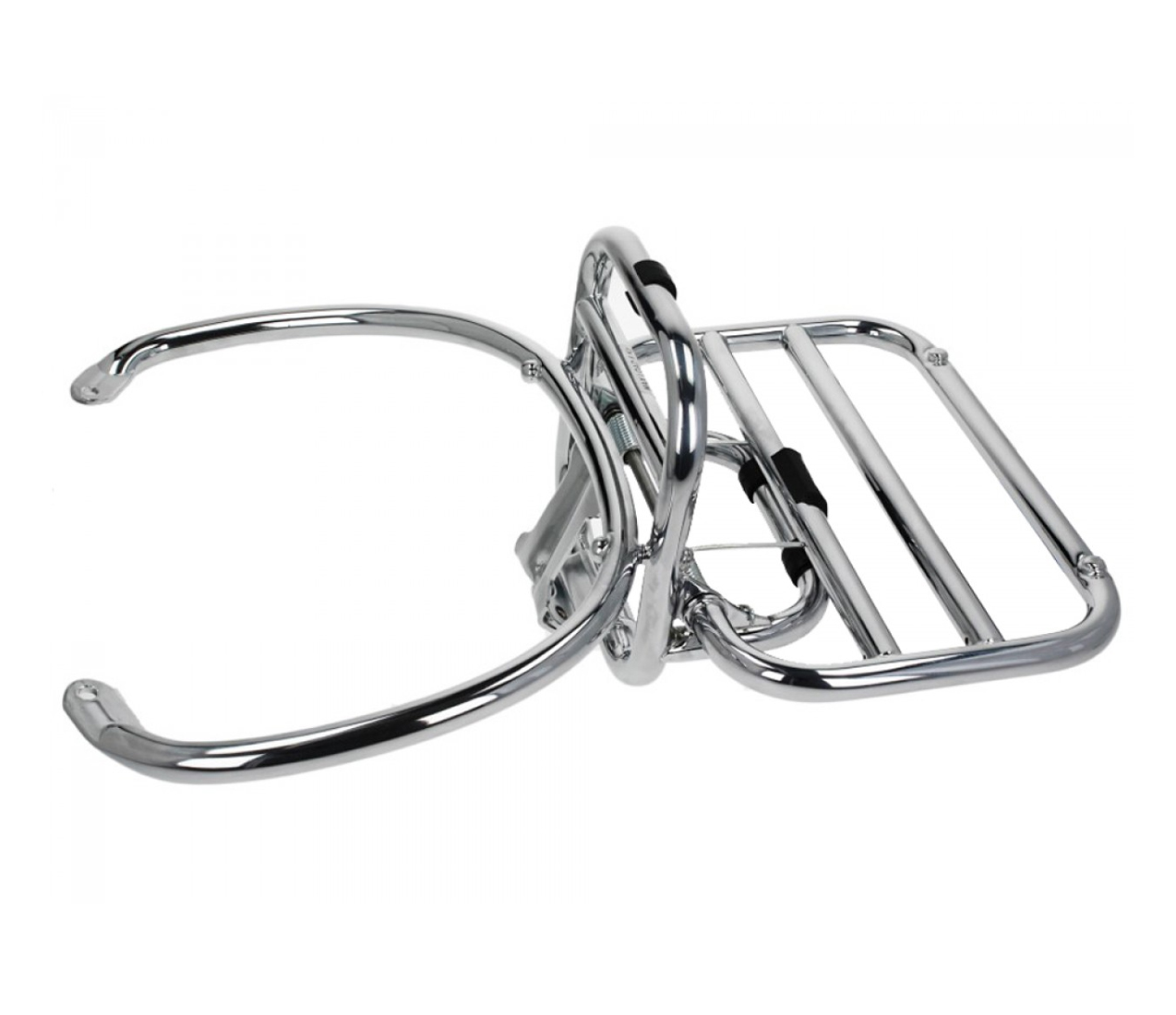 Portaequipajes trasero plegable original cromado para Vespa GTS/GTV