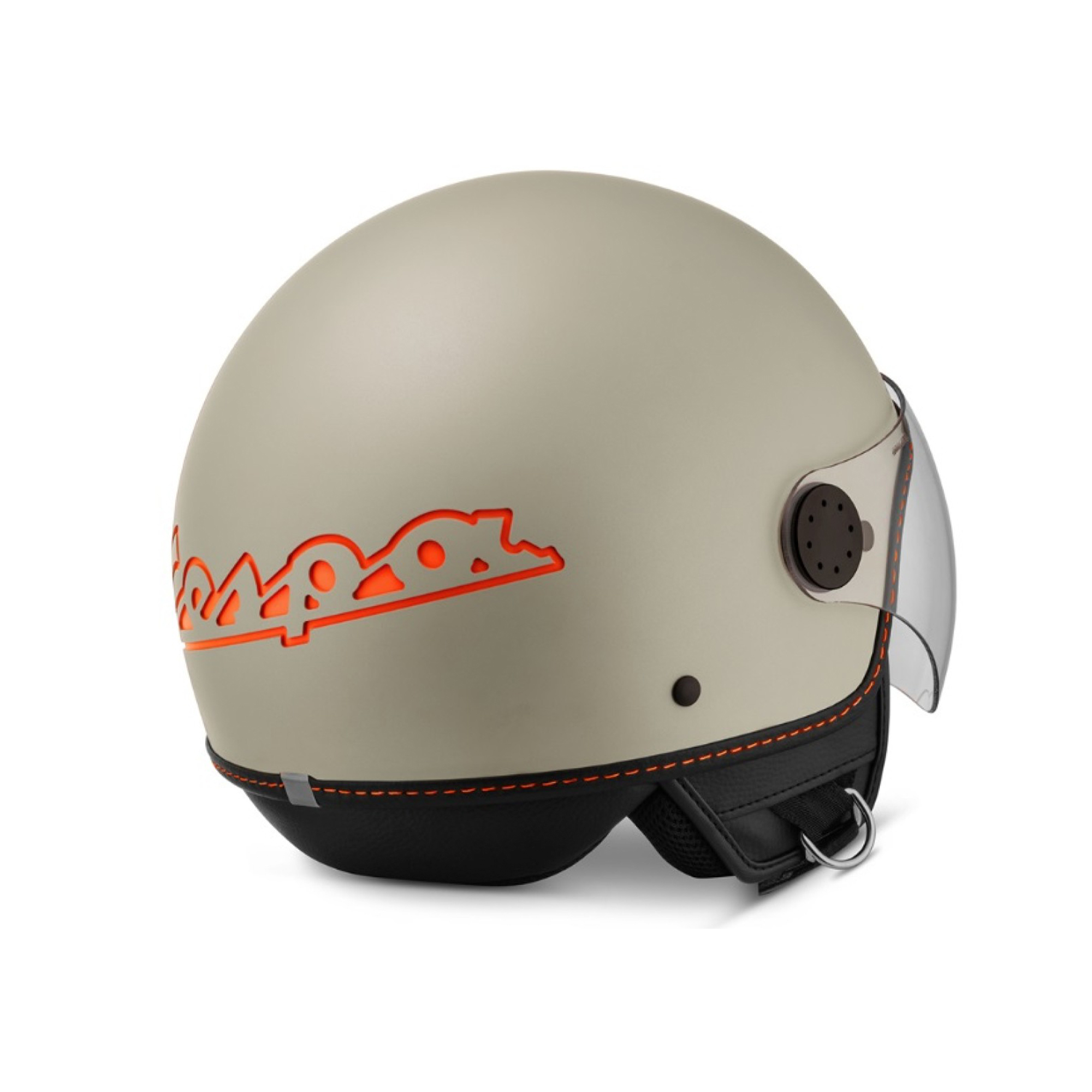 Casco jet Vespa Visor 4.0 beige mate - S