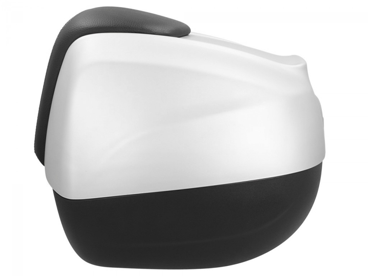 Maleta superior de 37 l con respaldo para Piaggio Beverly Sport 300/350 (16-20) - gris mate 760/B