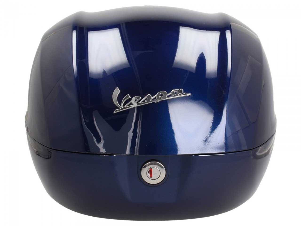 Baúl para Vespa de 32 l, azul oscuro brillante, 289/A, sin respaldo