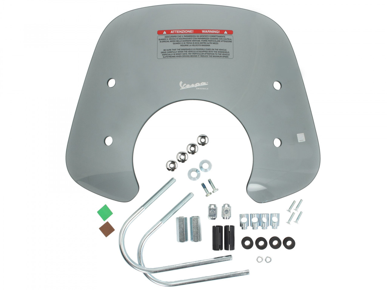 Parabrisas deportivo «Cruiser» tintado para Vespa GTS / Super (HPE y SuperTech), original de Vespa