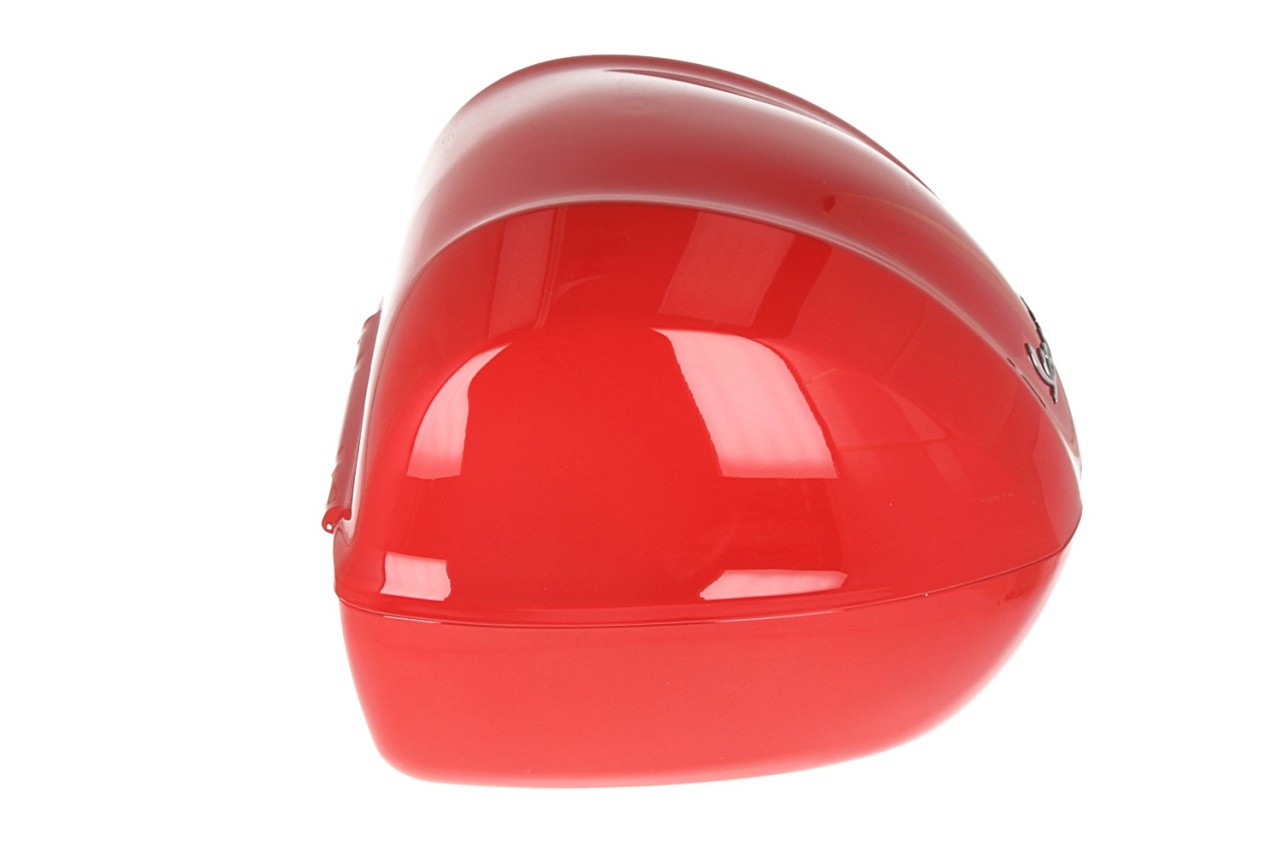 Baúl trasero para Vespa de 32 l, rojo brillante, 894, sin respaldo