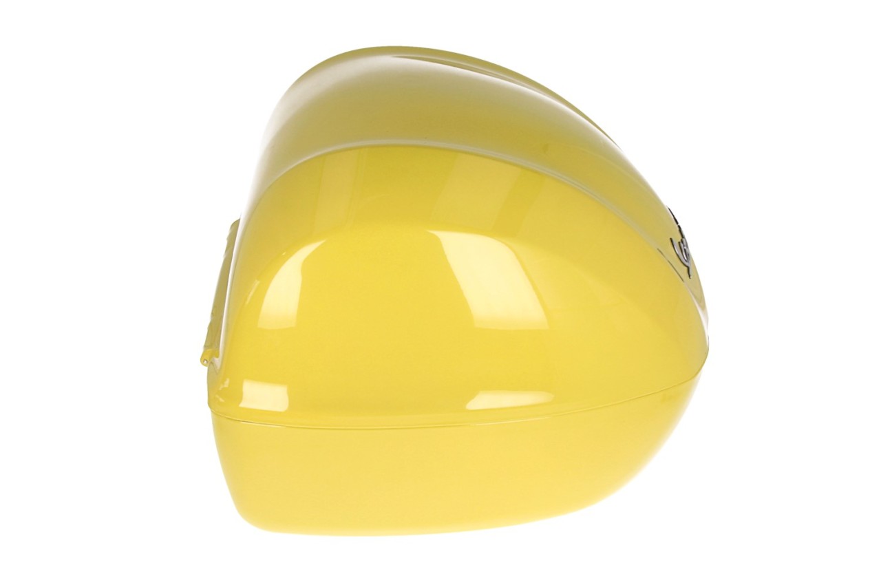 Baúl trasero para Vespa de 32 l, amarillo brillante, L08, sin respaldo