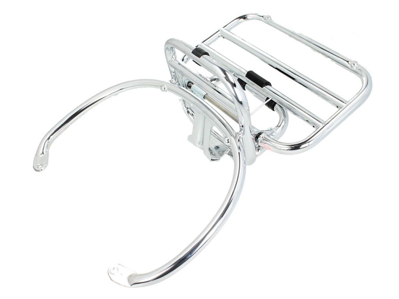 Portaequipajes trasero plegable original cromado para Vespa GTS/GTV