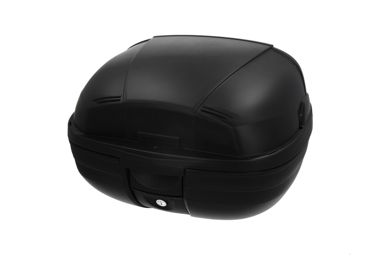 Top Case, 37 l, marrón incl. almohadilla trasera para Piaggio MP3 500 Sport Advance HPE