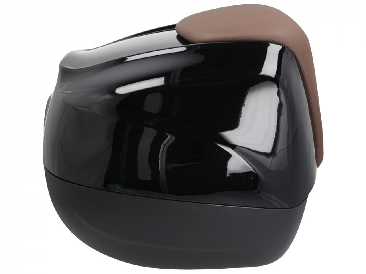 Maleta superior de 37 l con respaldo para Piaggio Beverly 300/350 (18-20) - negro 90/B