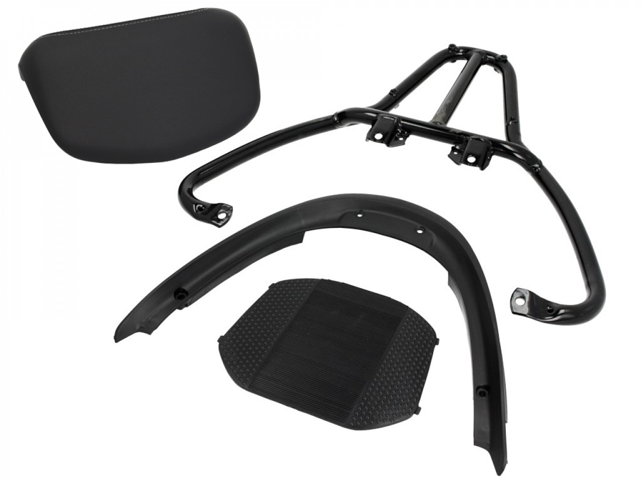 Kit Top Case (incl. placa de retención), 37 l, gris para Piaggio MP3 125 / 300 / Sport HPE