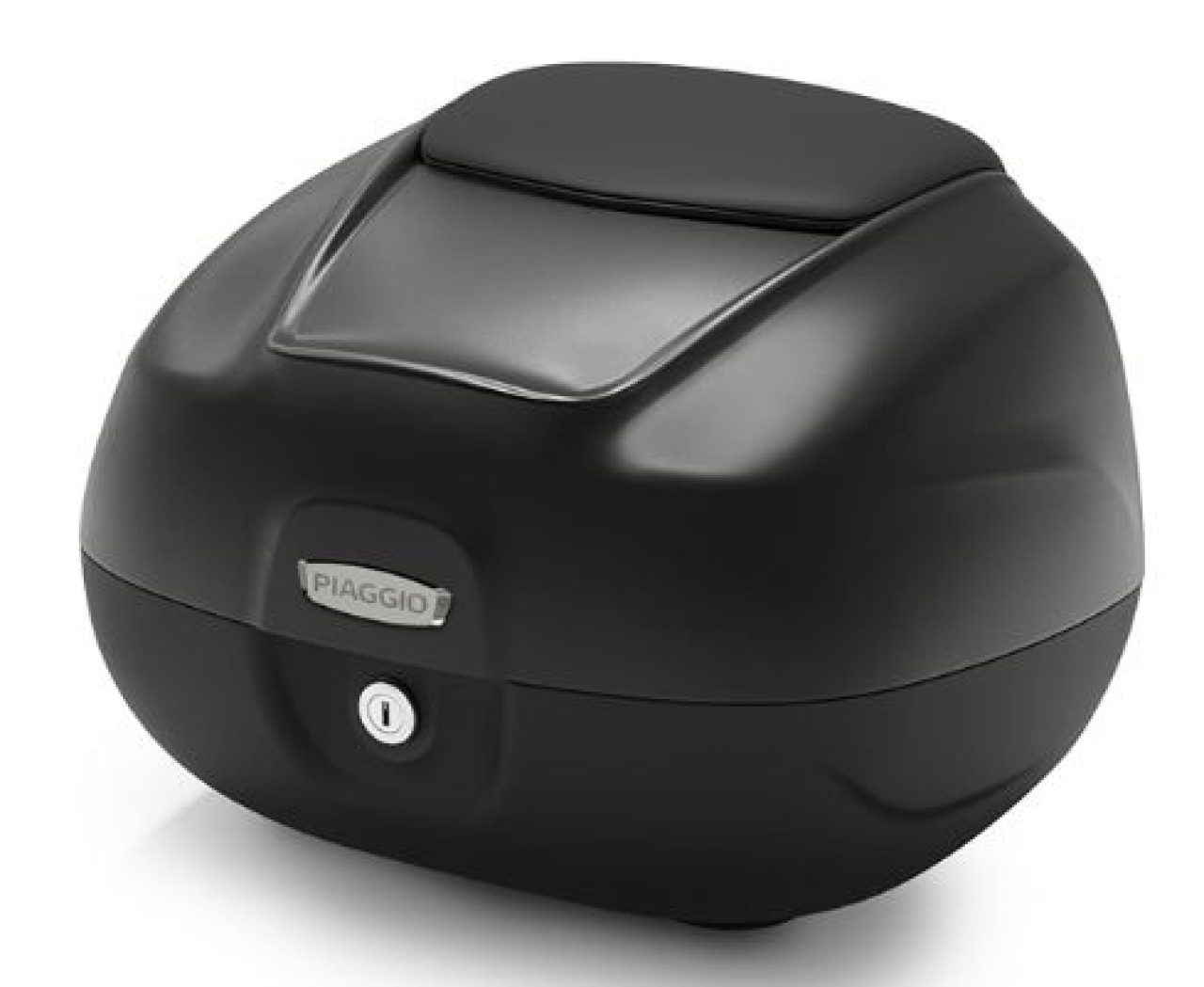 Maleta trasera de 37 l con respaldo para Piaggio MP3 HPE 530 Exclusive Maxi /RST - negro mate 93/B