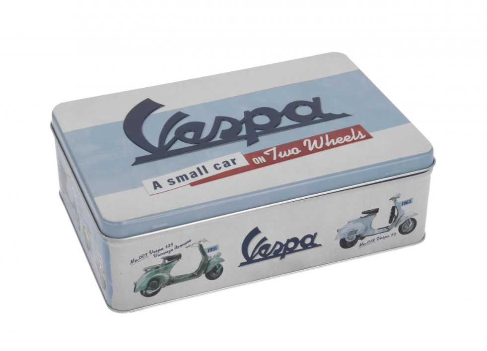 Caja de almacenamiento Vespa, lata