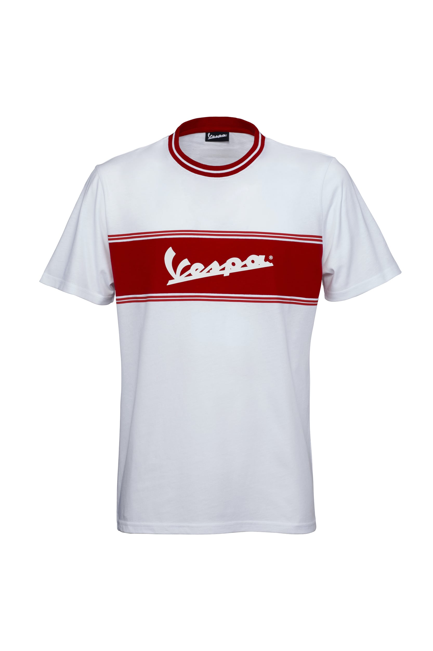 Camiseta Vespa Racing Sixties 60s blanco / rojo