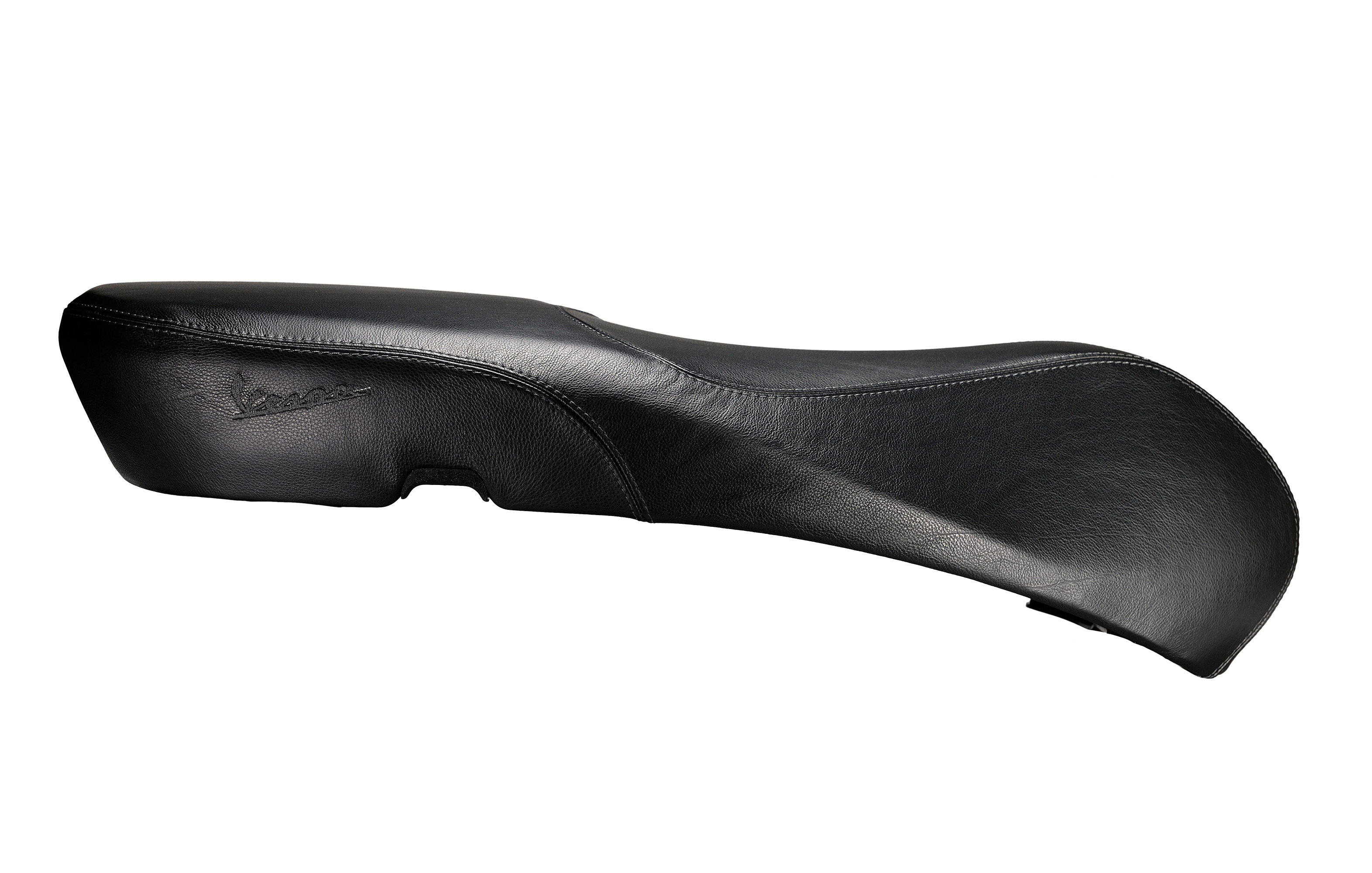 Asiento original Vespa de cuero genuino para Vespa Primavera / Sprint negro