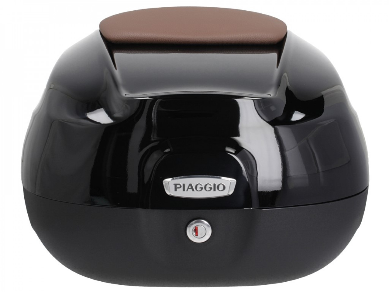 Maleta superior de 37 l con respaldo para Piaggio Beverly 300/350 (18-20) - negro 90/B