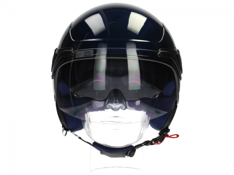 Casco jet Piaggio PJ azul