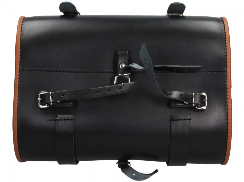 Bolsa de piel Vespa original - Negra