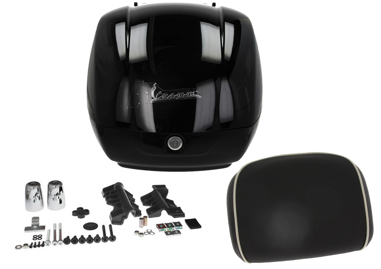 Topcase original para Vespa GTS Super - negro brillante 094 2022-
