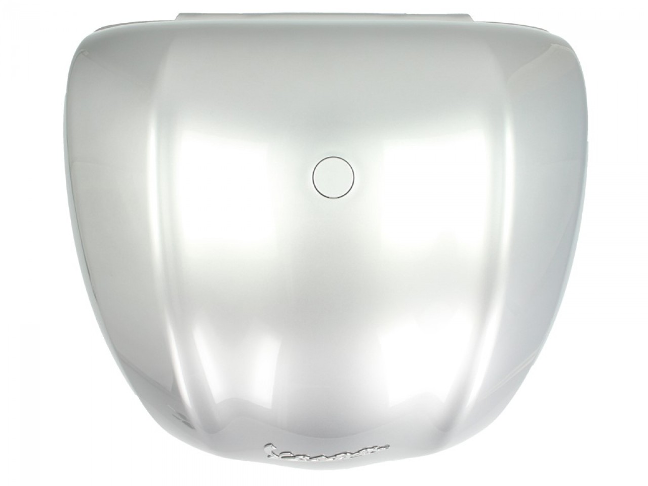 Baúl trasero para Vespa de 32 l, color plata, modelo 719/C, sin respaldo