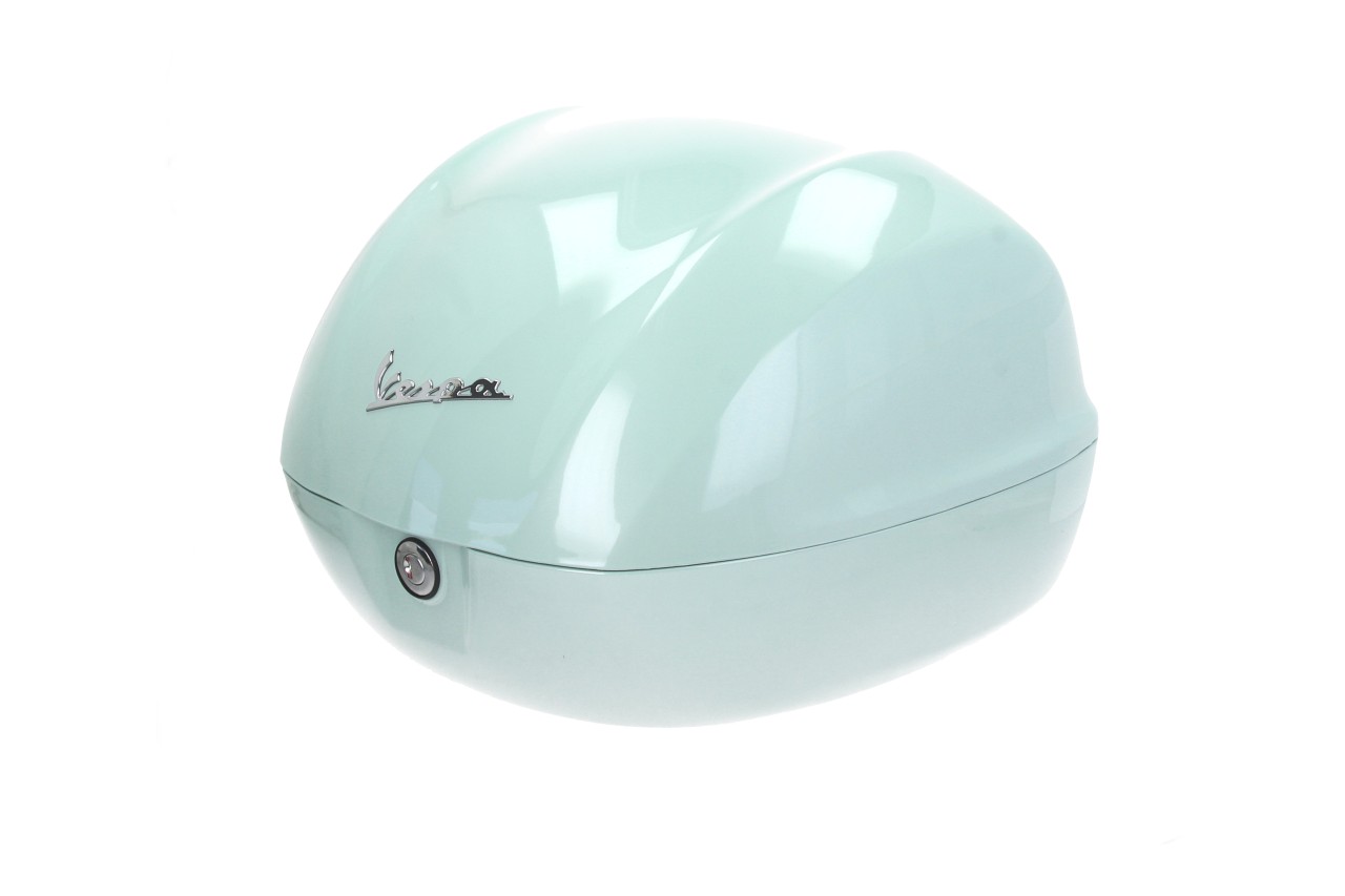 Baúl trasero para Vespa de 32 l, verde Latte Menta 350/A, sin respaldo