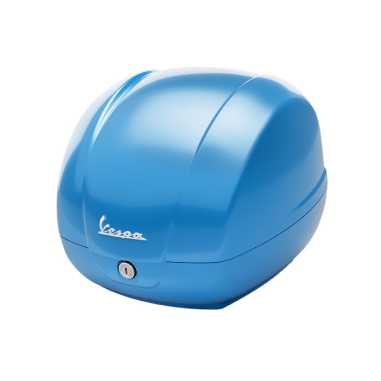 Baúl original de 36 litros en azul claro A19 para Vespa GTS 125/310 y GTV 310