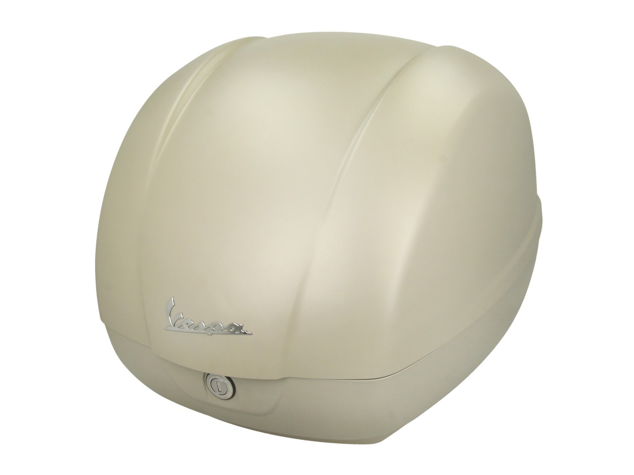 Baúl original de 36 l en color beige mate Q03 para Vespa GTS 125/310 y GTV 310