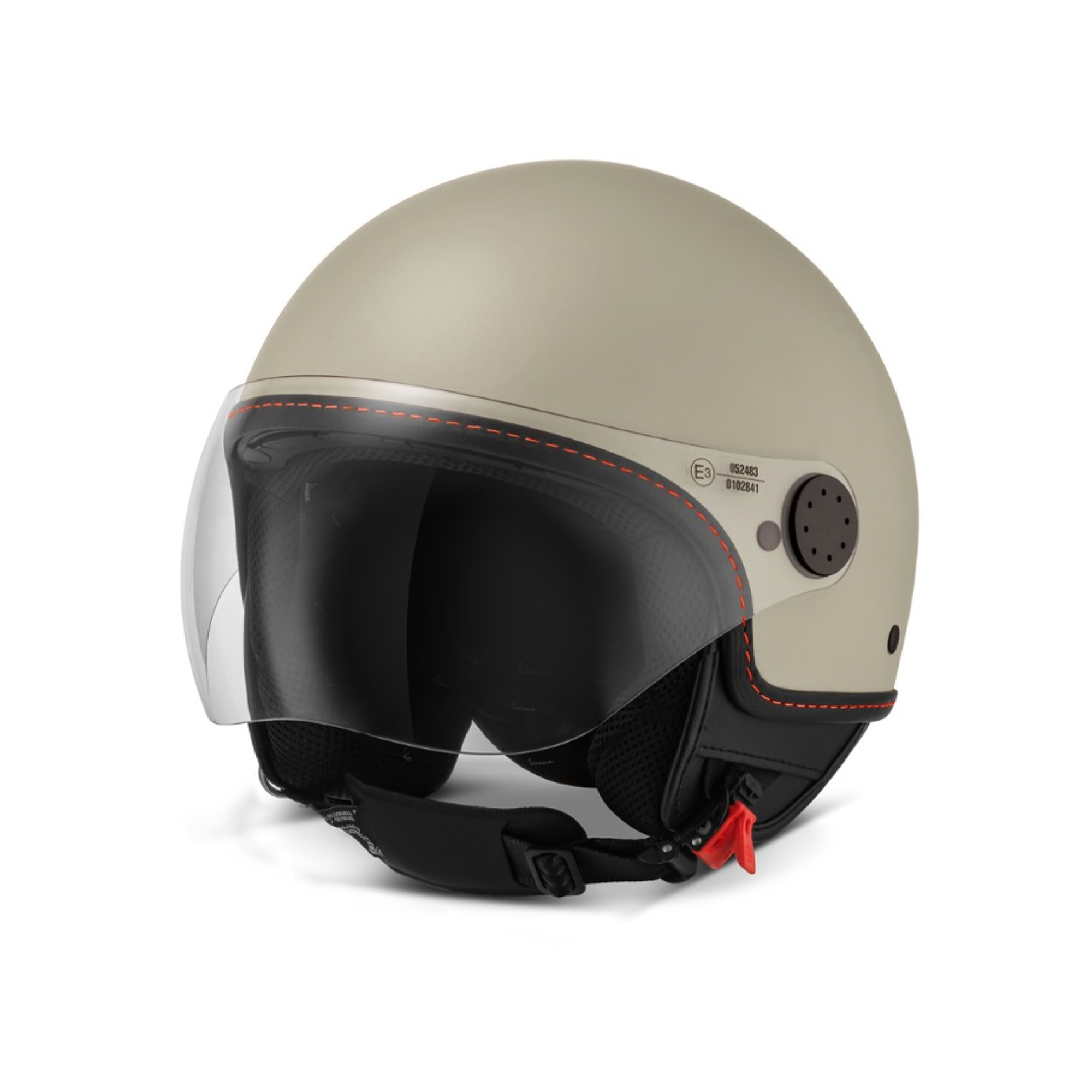 Casco jet Vespa Visor 4.0 beige mate - S