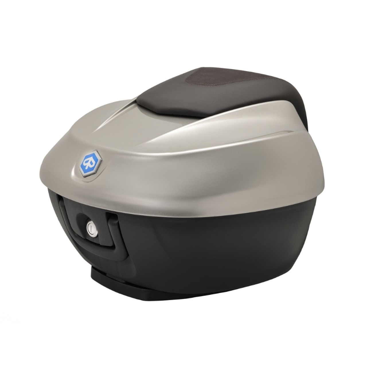 Kit maletín superior 36 l. Nube Gris G04 Original Piaggio para Beverly HPE (incl. placa de montaje)