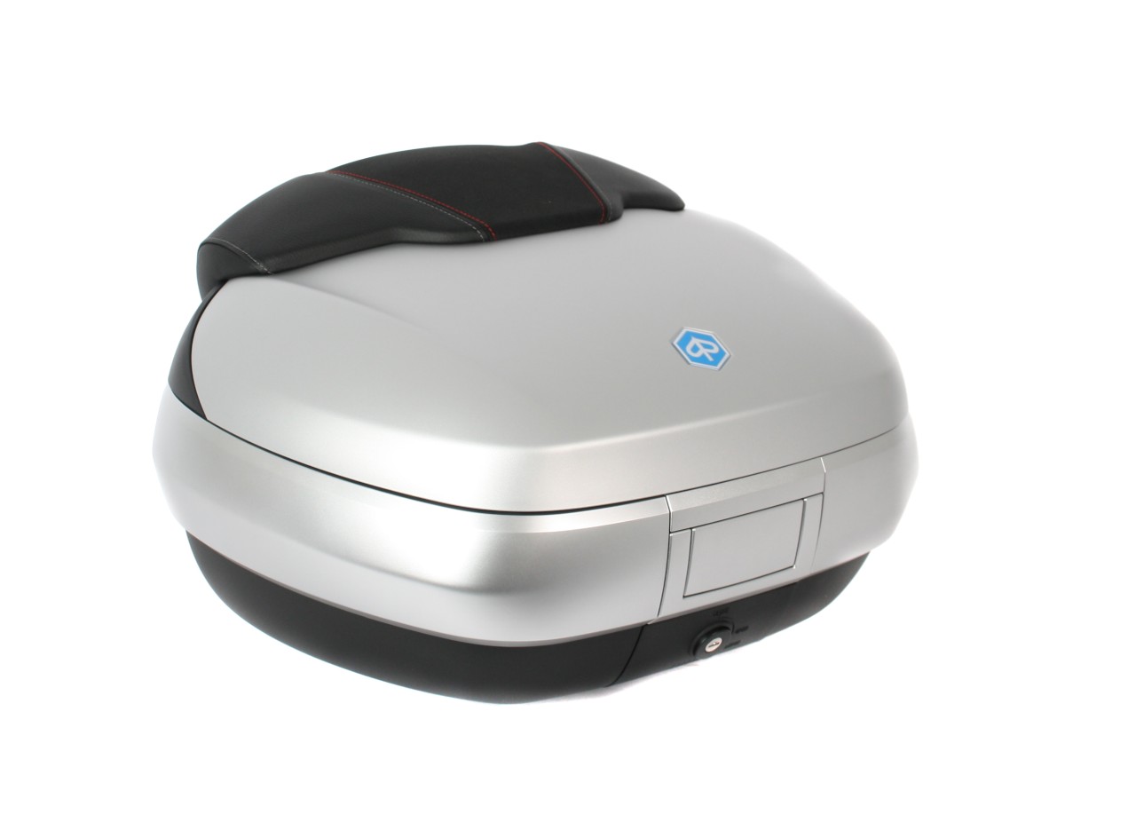 Top Case 50 l, (H4_gris mate 760/B) incl. cojín trasero para Piaggio MP3 500 Sport Advance HPE