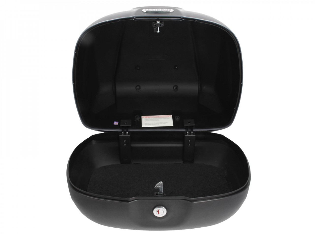 Maleta superior de 37 l con respaldo para Piaggio Beverly 300/350 (18-20) - negro 90/B