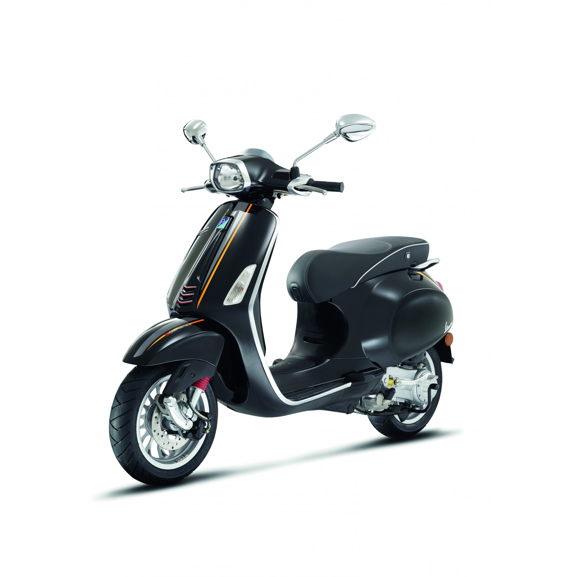 Juego de calcomanías originales Vespa Sprint Sport gris/naranja