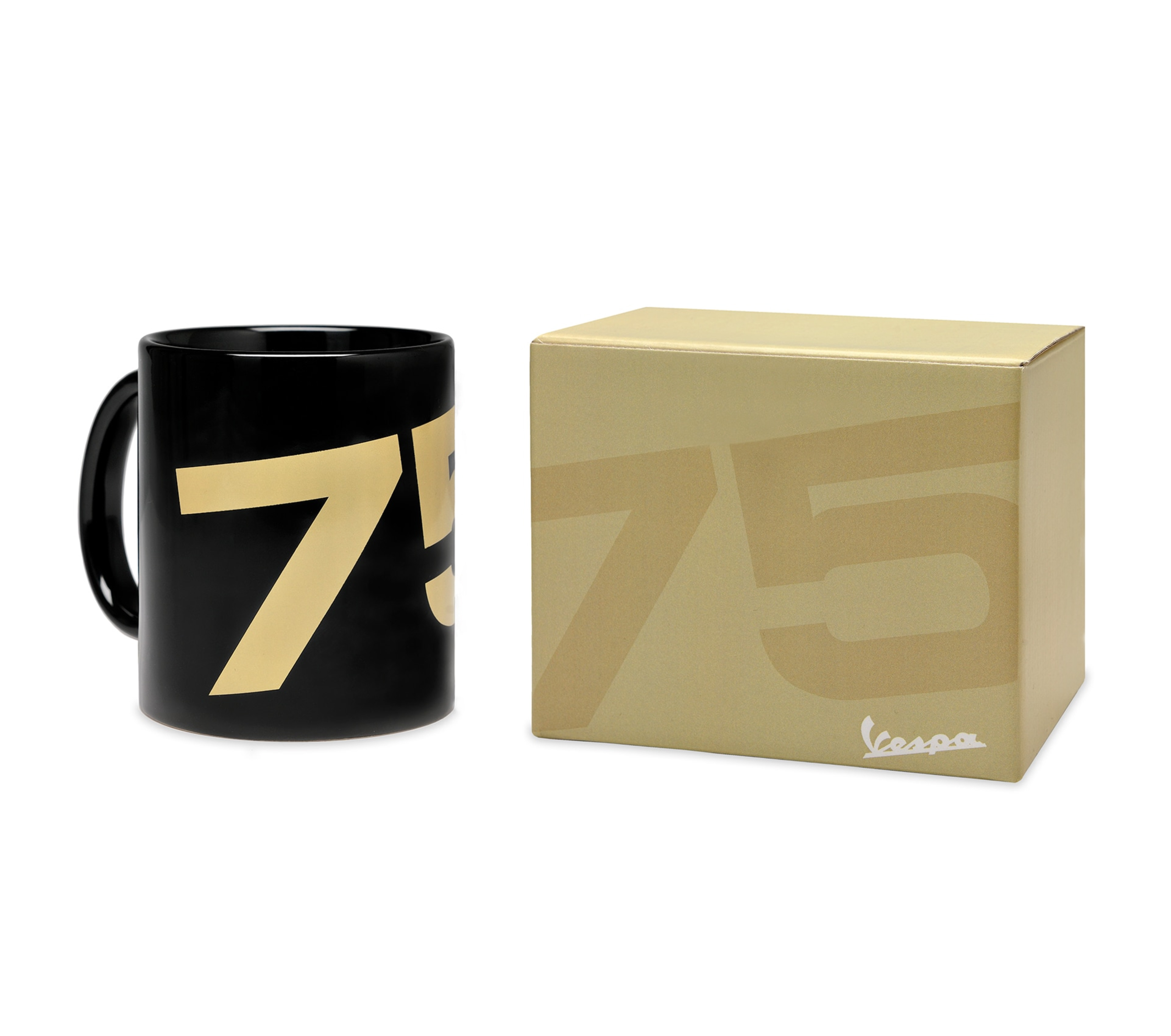Taza Vespa 75 años - negra