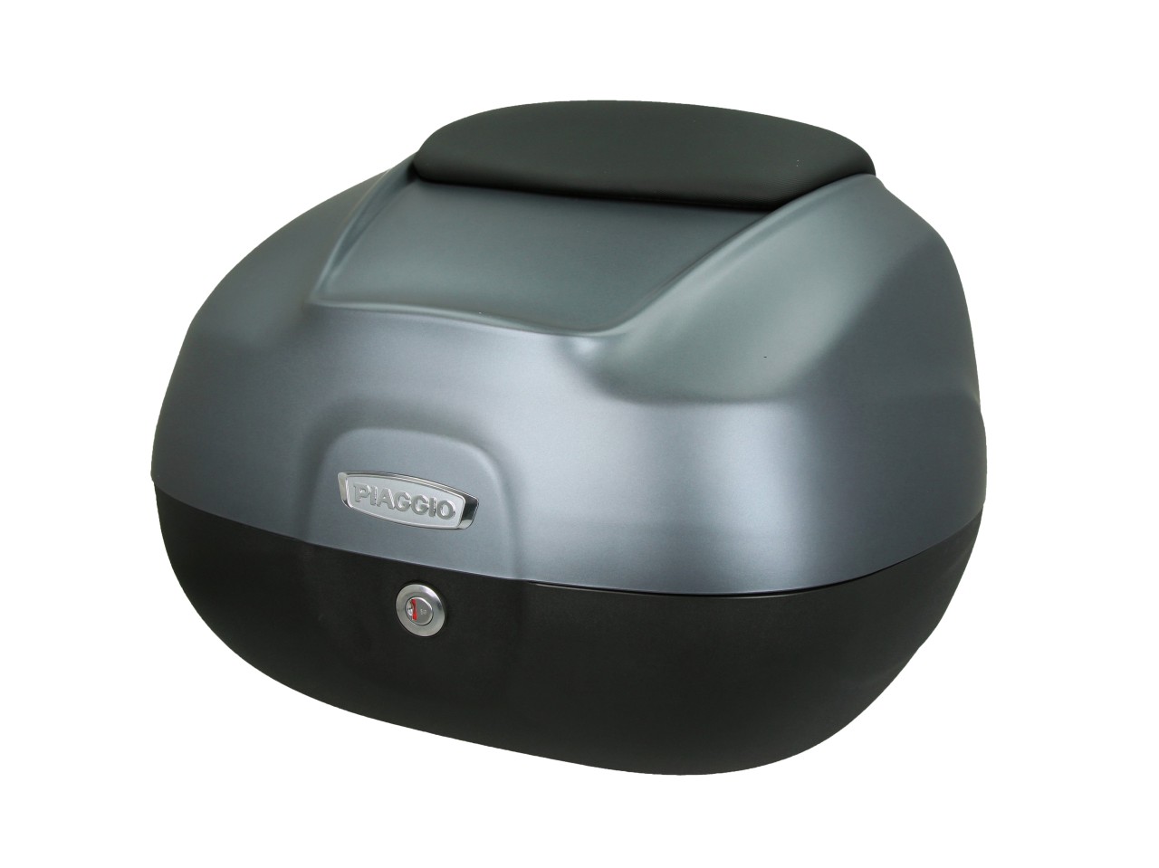 Maleta superior de 37 l con respaldo para Piaggio MP3 HPE Maxi 400 Sport / Maxi 530 Exclusive - grigio titani