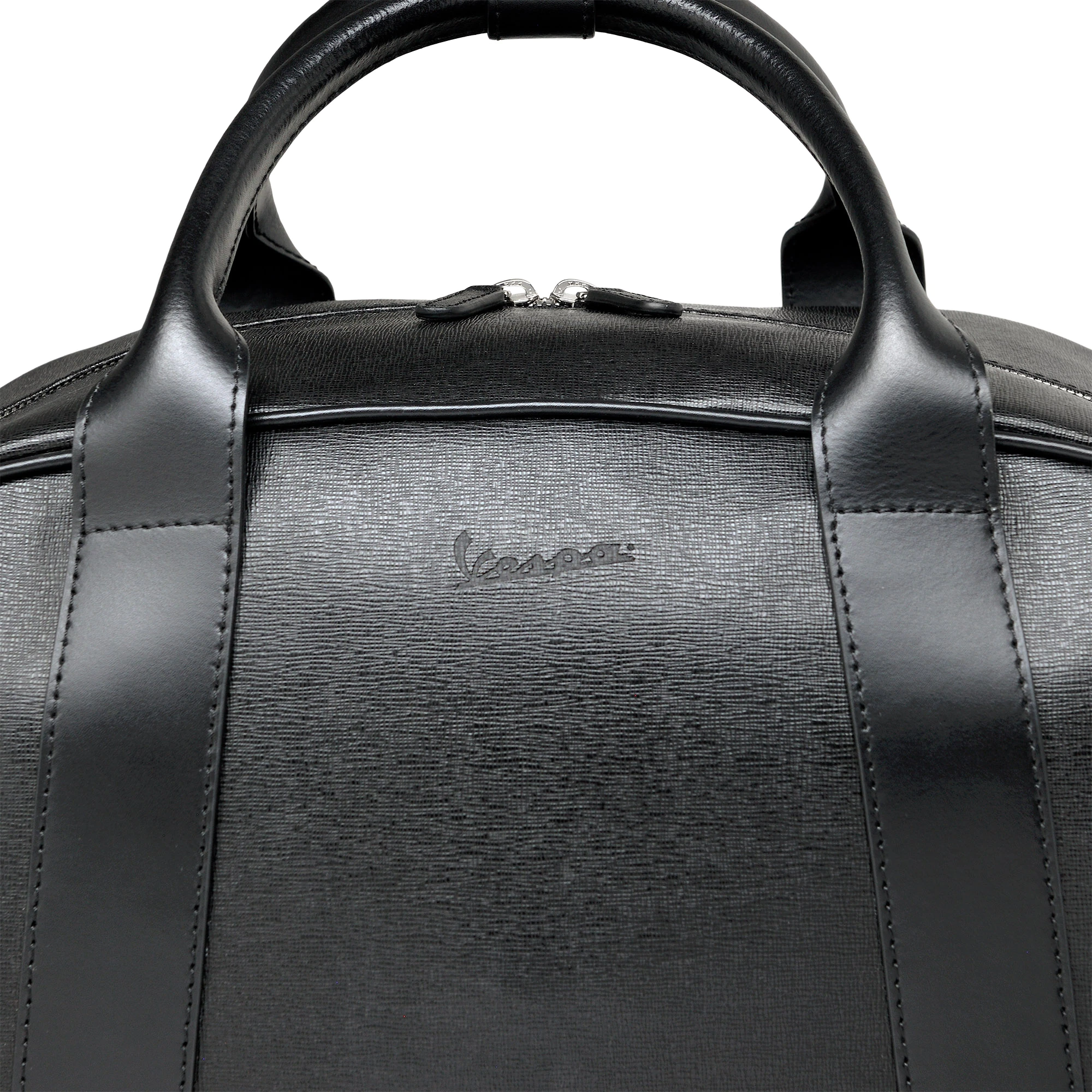 Bolsa trasera de cuero original Vespa para GTS - negra