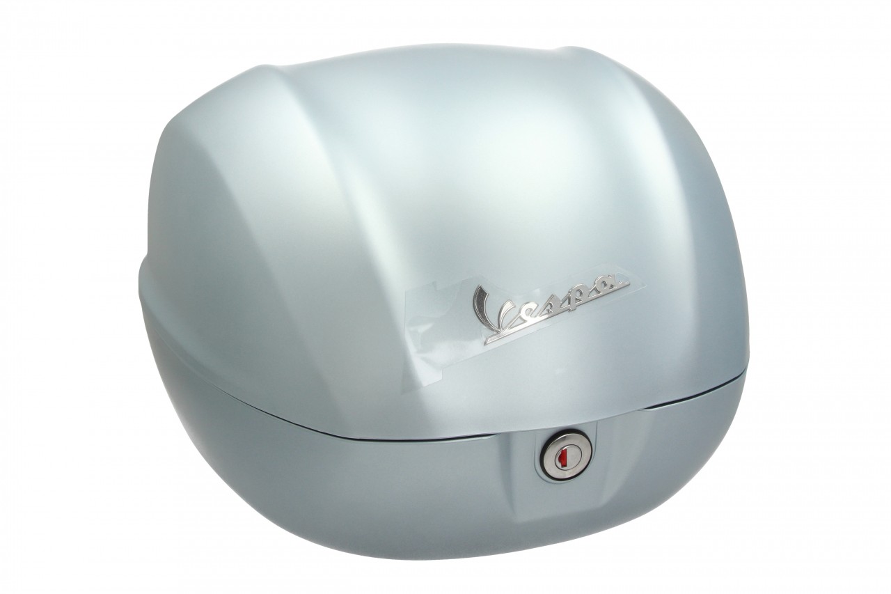 Baúl trasero para Vespa de 32 l, gris mate G02, sin respaldo